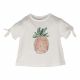 MAGLIA BAMBINA BIO CON PAILLETTES ANANAS 2 - 8 ANNI