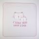 copertina neonato nascita I love mum & dad