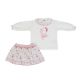 Completo Neonata Bambina invernale Gonna e Maglia - Orsetto