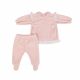 Tutina Neonata Nascita in Ciniglia Invernale 2 Pezzi Rosa