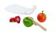 PLAN TOYS - FRUTTA DA TAGLIARE CON COLTELLO E SACCHETTO DI COTONE