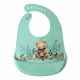 Bavaglino in silicone con tasca - verde - Kiokids