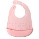 Bavaglino in silicone con tasca - Rosa