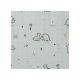 COPERTINA NEONATO IN MUSSOLA DI BAMBOO 120X120 CM - JURASSIC
