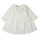 VESTITO BATTESIMO BIANCO MISTO LANA E COTONE