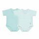 2 Body Taglia Unica 0-36 Mesi 4 Stagioni Cotone Bio verde acqua - J Bimbi