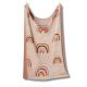 Copertina Lettino Neonato Cotone Gots - Arcobaleno