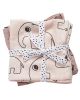 SET 2 COPERTINE COPERTINE SWADDLE MILLEUSI CONTOUR, ROSA CIPRIA 120X120 CM 100% COTONE