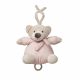 CARILLON CULLA PASSEGGINO NEONATO PELUCHE MUSICALE ORSO ROSA