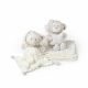 Set Regalo Neonato Nascita Doudou + Copertina + Peluche Orsetto Beige