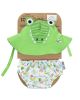 SET BABY COSTUMINO CONTENITIVO + CAPPELLINO, GRANCHIO - SPF50+