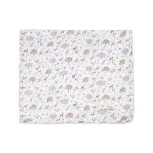 COPERTINA NEONATO IN MUSSOLA DI COTONE E BAMBOO 120X120 CM - NARA