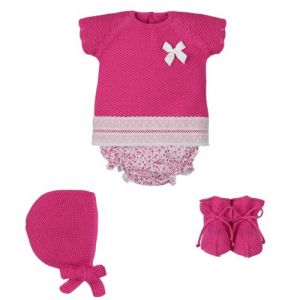 Pagliaccetto Neonata Nascita in Filo di Cotone - Lovely
