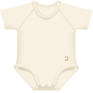 Body Neonato in Bamboo Taglia Unica 0-36 Mesi - J Bimbi - Vaniglia