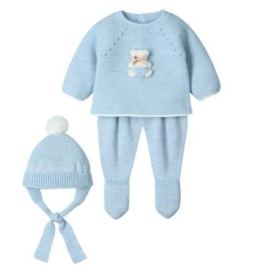 Completo Neonato in Misto Lana 3 Pezzi - Simpatia