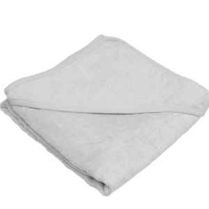 Accappatoio Neonato Asciugamano a Triangolo in Bamboo Grigio