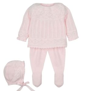 Completo Neonato in Misto Lana 3 Pezzi - Armonia