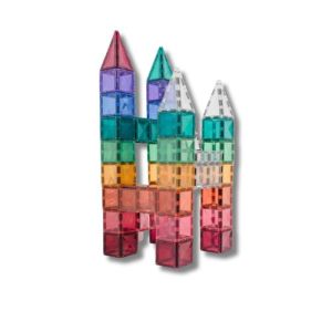 Tessere Magnetiche - Piccole e Grandi - Pastello - 100% Plastica ABS Atossica - 40 pezzi - Connetix