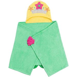 Asciugamano mare bambini con cappuccio - sirena