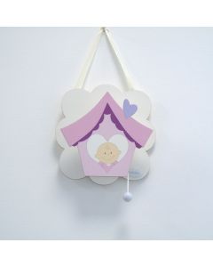 CARILLON MUSICALE IN LEGNO CON BAMBINO