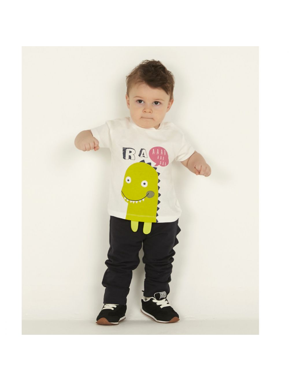 COMPLETO ESTIVO NEONATO BAMBINO BIO MAGLIA E PANTALONE