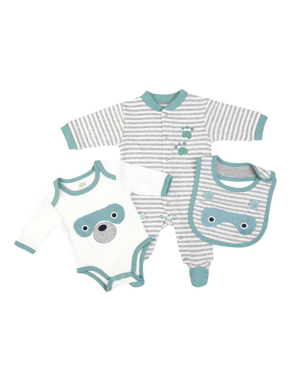 SET TUTINA NEONATO REGALO NASCITA 3 PEZZI - PROCIONE