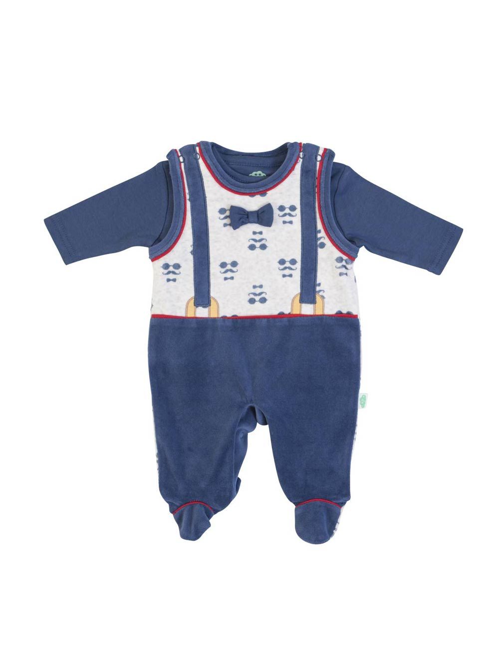 TUTINA NEONATO CINIGLIA SALOPETTE MANICA LUNGA FIORI ROSA