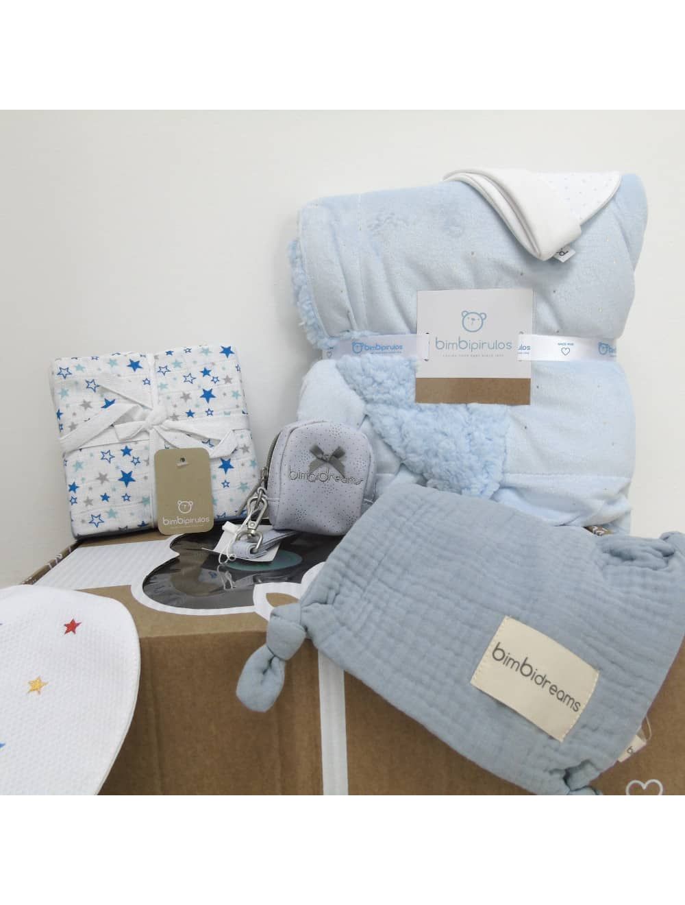 Kit Corredino Neonato Nascita Celeste